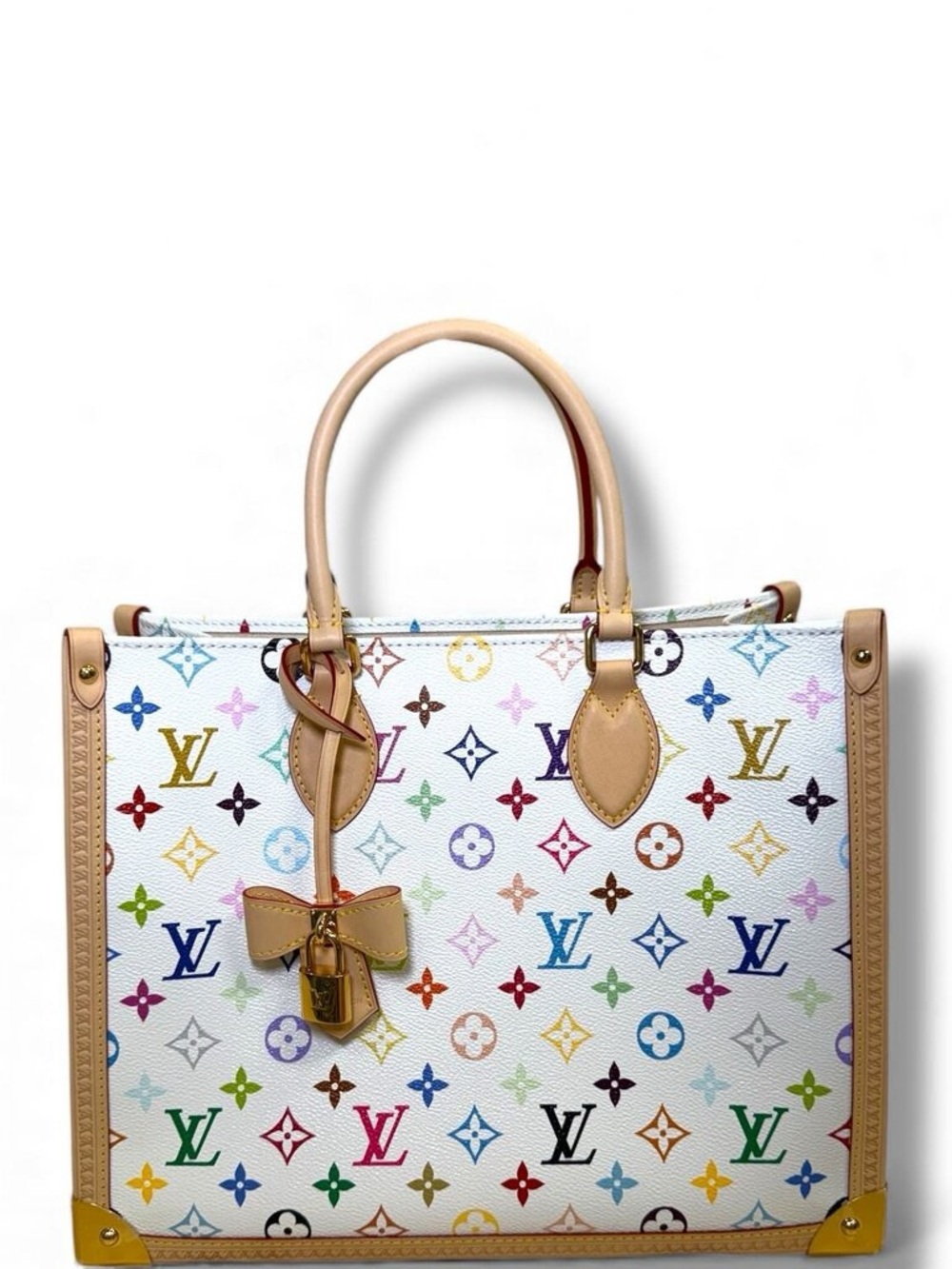 Louis Vuitton LOUIS VUITTON x Takashi Murakami On the Go Trunk MM Tote Bag